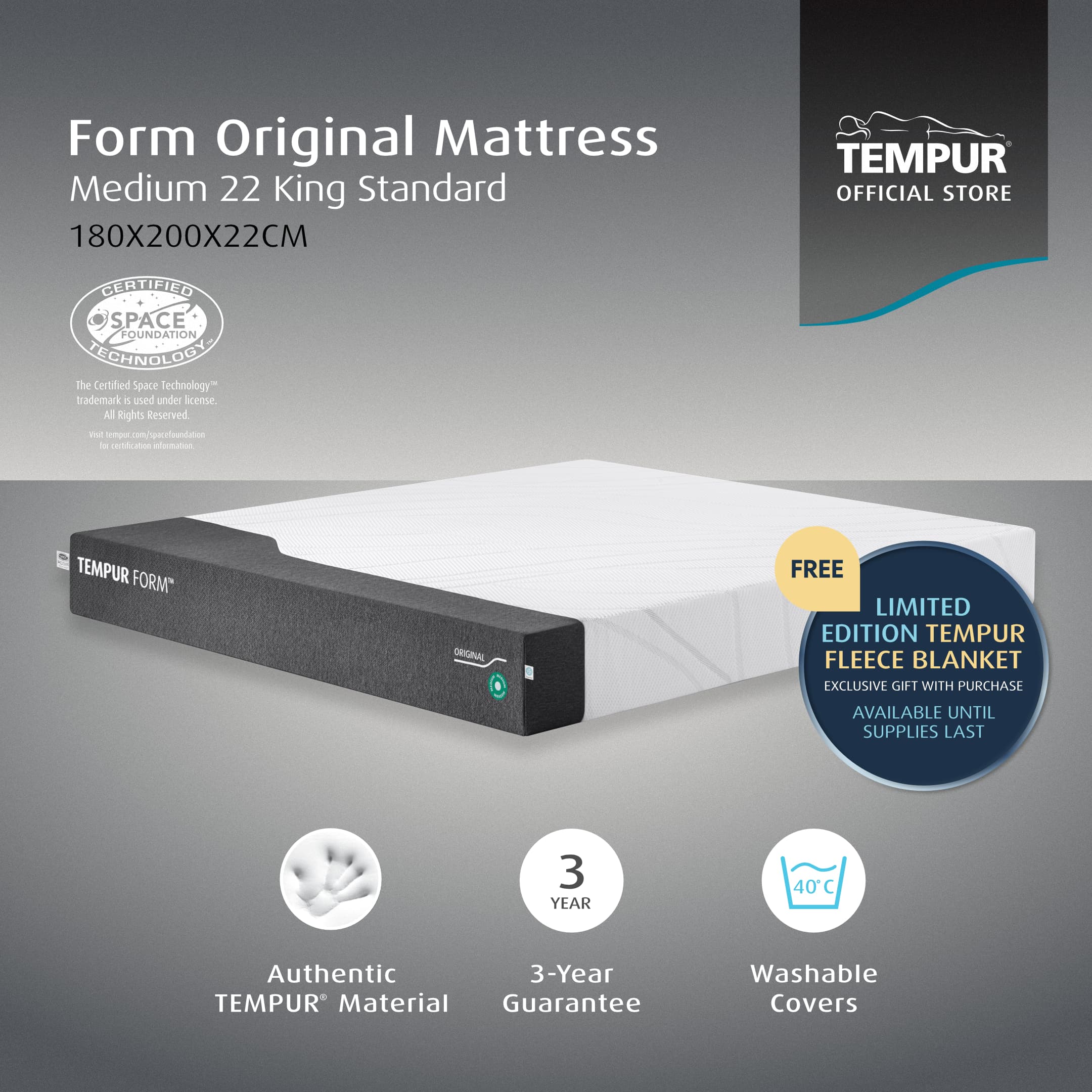 Tempur Form Original Medium 22 Mattress - 23157