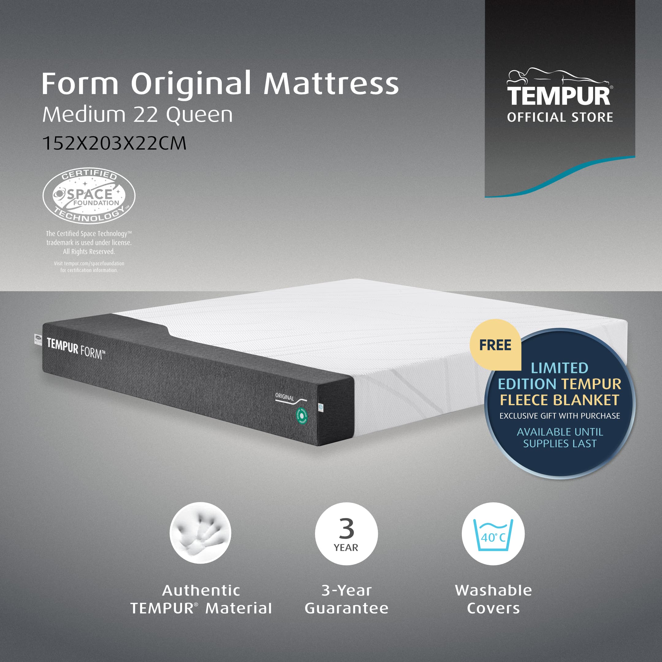 Tempur Form Original Medium 22 Mattress - 23157