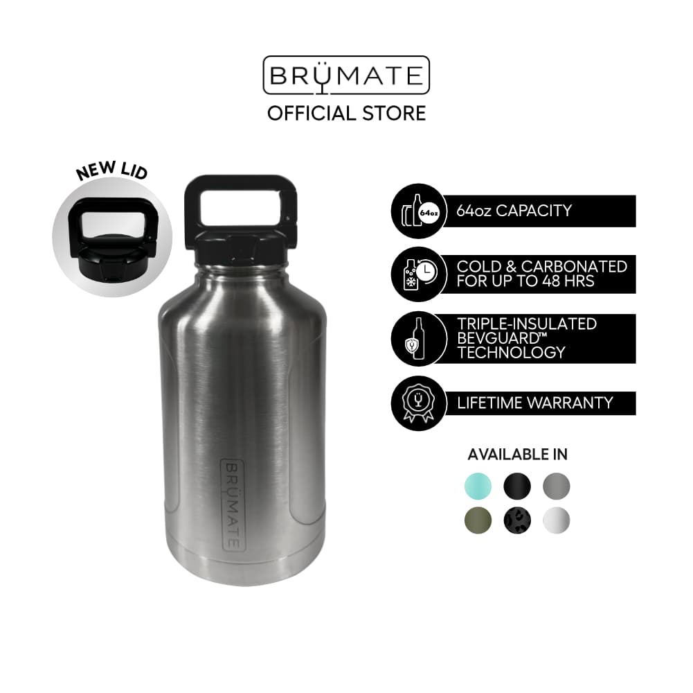 GROWL'R Insulated 64oz Beer Growler | Stainless - 150