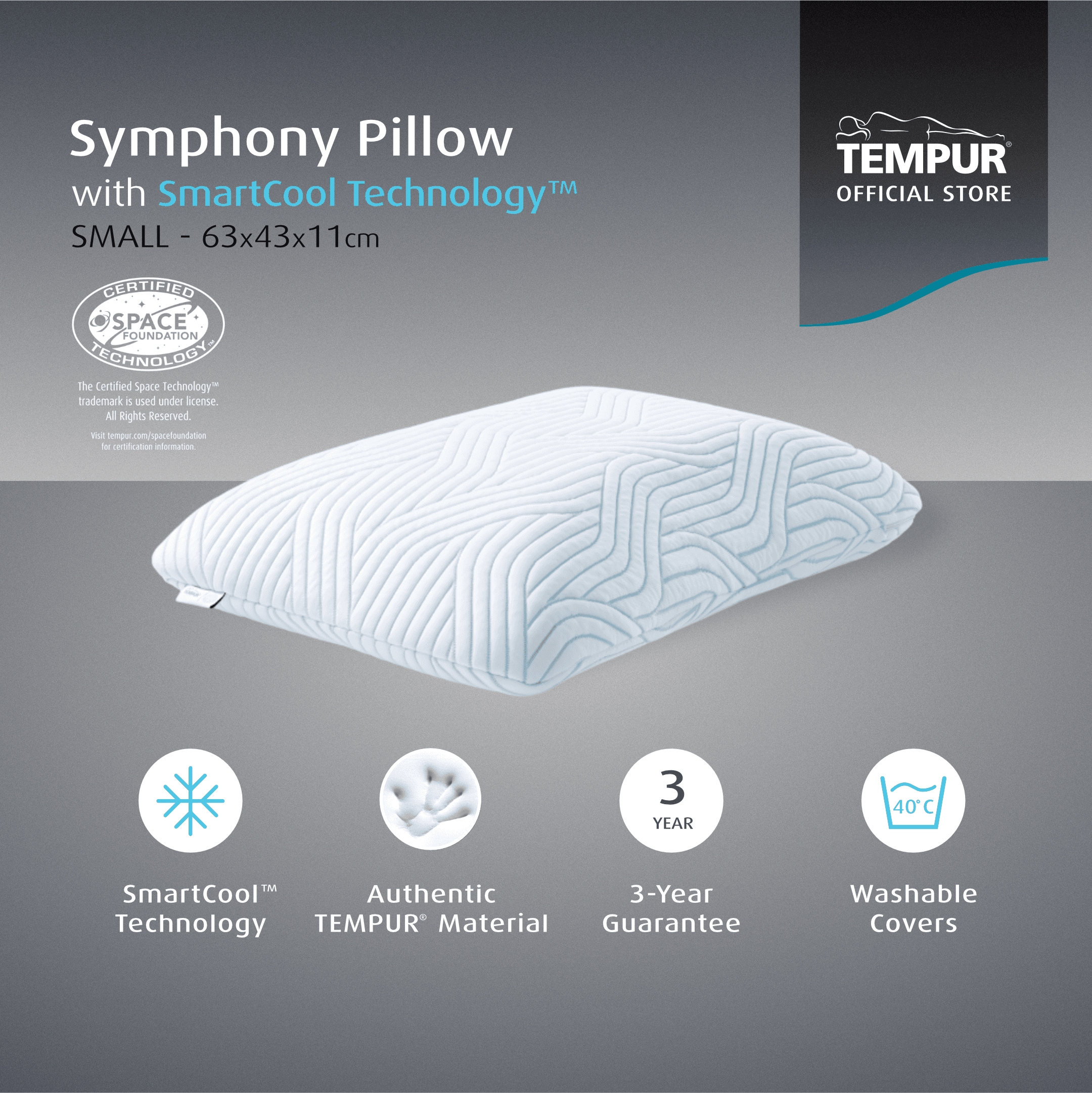 Tempur® Symphony Pillow M with SmartCool