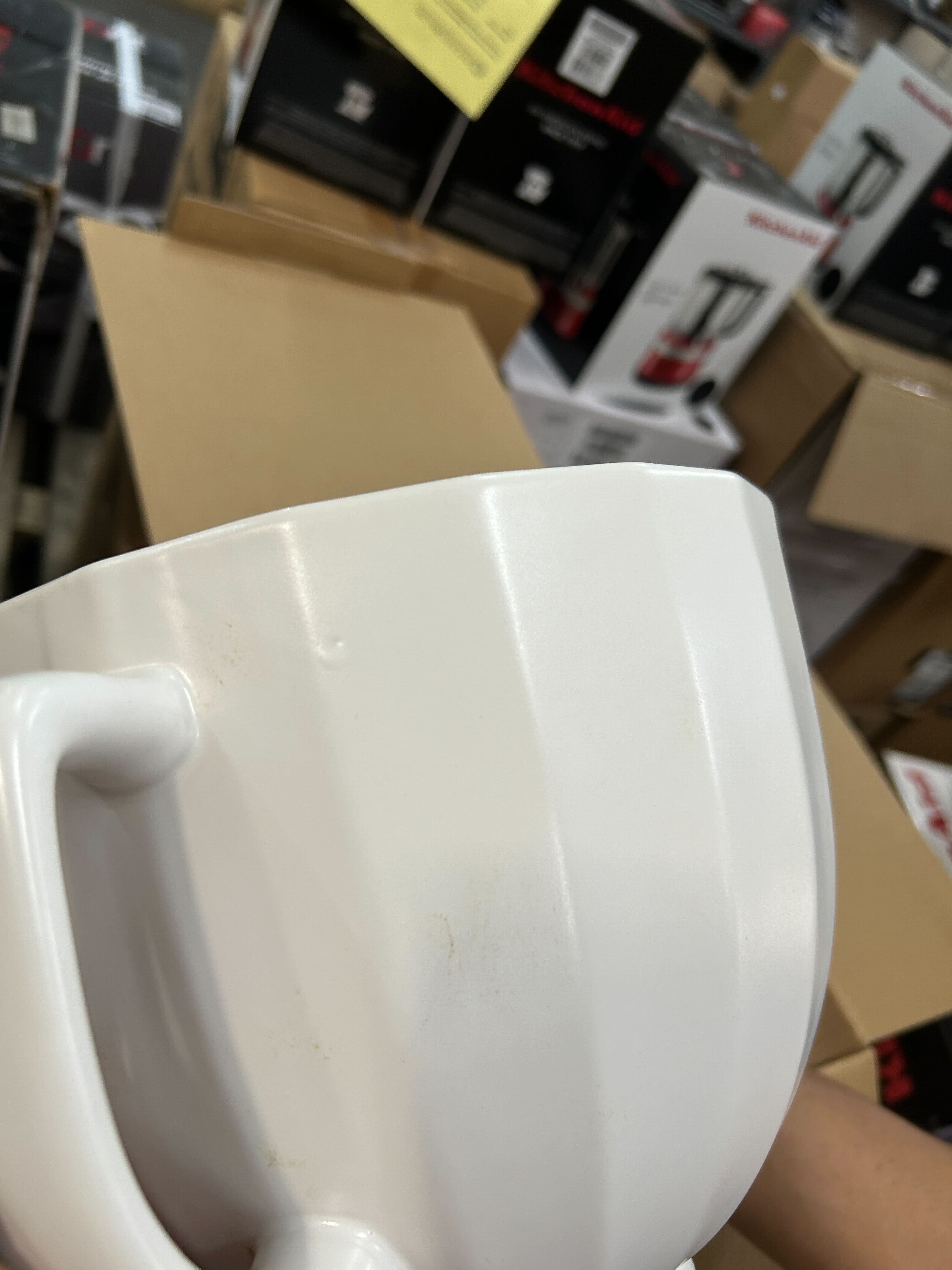 KA-A BOWL WHITE SHELL CERAMIC - 482